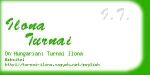 ilona turnai business card